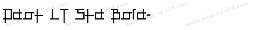 Ddot LT Std Bold字体转换
